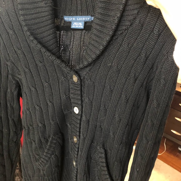 Ralph Lauren button down sweater 100% pima cotton - Picture 1 of 3